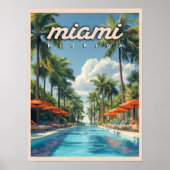 Miami Pool  Poster (Voorkant)