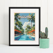 Miami Pool  Poster