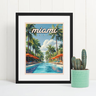 Miami Pool  Poster