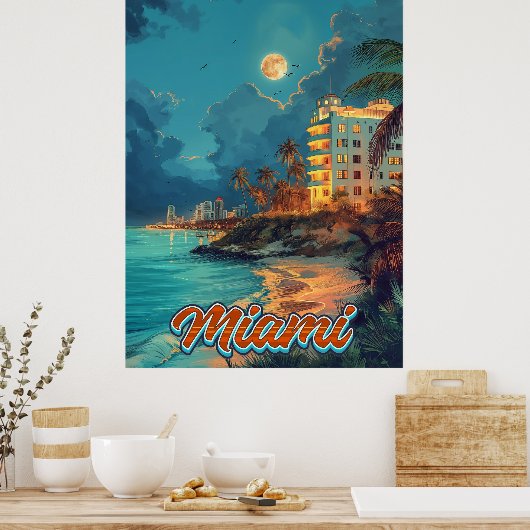  Miami Poster (Keuken)