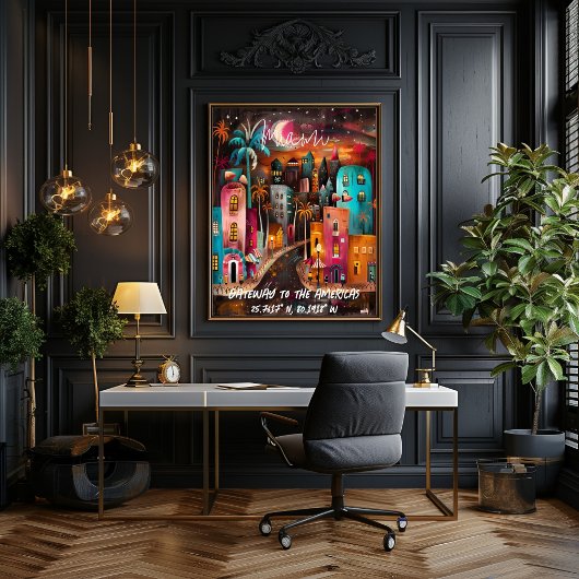 Miami: Puerta de las Américas Perfect Poster
