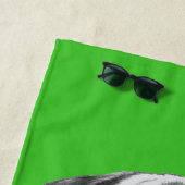 Miami Pug | Jouw namen toevoegen Strandlaken (In situ)