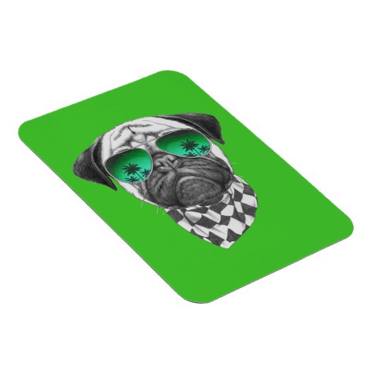 Miami Pug Magneet (Rechterzijde)
