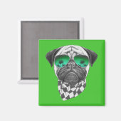 Miami Pug Magneet (Voorkant / Achterkant)