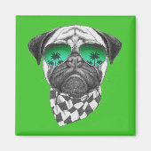 Miami Pug Magneet (Voorkant)