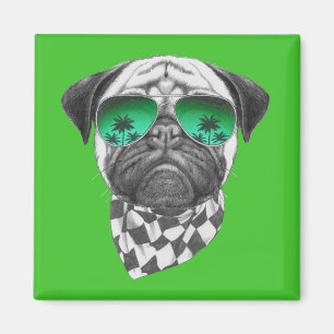 Miami Pug Magneet