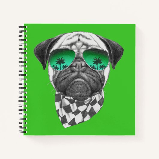 Miami Pug Notitieboek (Voorkant)