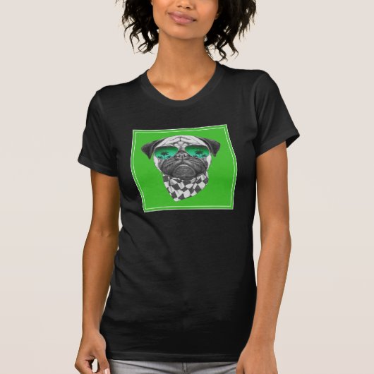 Miami Pug T-shirt (Voorkant)