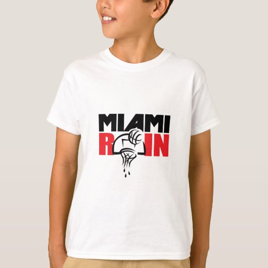 MIAMI RAIN MERCHANDISE T-SHIRT (Voorkant)