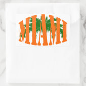 Miami Rechthoekige Sticker (Tas)
