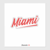 Miami Red Font Sticker (Vel)