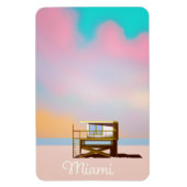 Miami Reddingsdienst Reisposter Magneet (Verticaal)