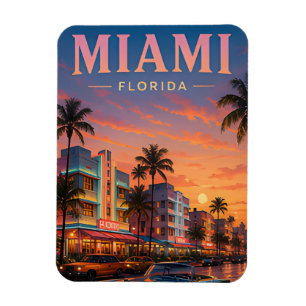 Miami Reizen Tropische Luxe Magneet