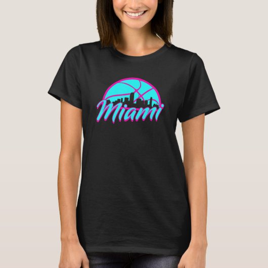 Miami Retro Florida 2 T-shirt (Voorkant)