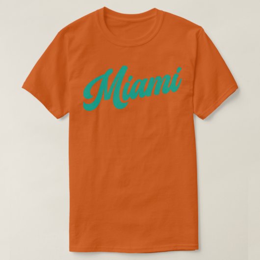 Miami Retro Miami Dolfijnen T-shirt (Design voorkant)