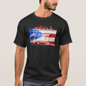 Miami Rican Boricua Miami Dade County Puerto Rico T-shirt (Voorkant)