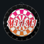 MIAMI Rode tekst op Roze Sinaasappel Zwart-wit Dartbord<br><div class="desc">MIAMI Rode tekst op roze Oranje zwart-witte dartbord. U kunt tekst bewerken door de personalisatieoptie te selecteren 🎯Laat het me weten als u aanvullende vragen hebt en omdat de klantenondersteuning van Zazzle de klantervaring verwerkt, kunt u de klantenondersteuning van Zazzle bereiken via chat, telefoon of e-mail, zoals uitgelegd in deze...</div>