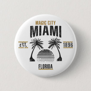 Miami Ronde Button 5,7 Cm