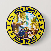 Miami Ronde Button 7,6 Cm (Voorkant)