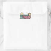 Miami Ronde Sticker (Tas)