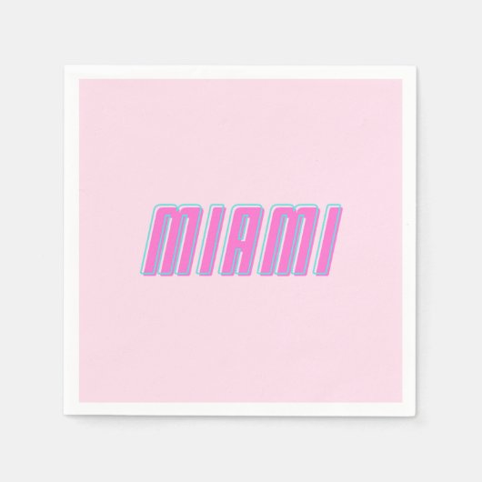Miami Roze Servet (Voorkant)