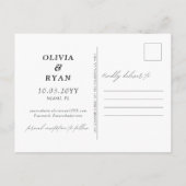 Miami Save the Date Briefkaart voor Florida Weddin (Achterkant)