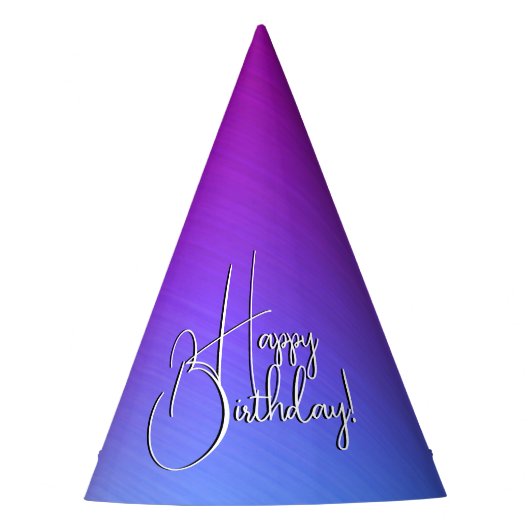 Miami Shine Happy Birthday Feesthoedjes (Voorkant)