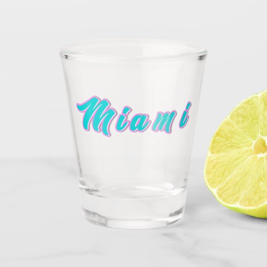 Miami Shot Glas (Voorkant)