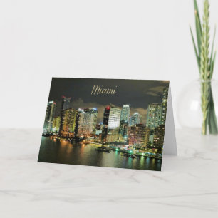 Miami Silhouet 's Nachts Kaart