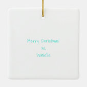 Miami Silhouet vrijgezellenfeest Bikini Op maat ge Keramisch Ornament (Achterkant)