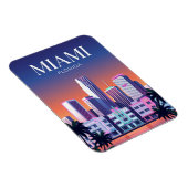 Miami Silhouette USA Magneet (Rechterzijde)