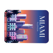 Miami Silhouette USA Magneet (Horizontaal)