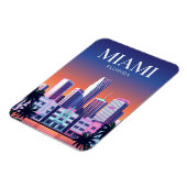 Miami Silhouette USA Magneet (Linkerzijde)