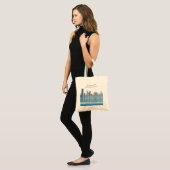 Miami Silhouette Waterverf Afscheidscadeau Weekend Tote Bag (Voorkant (model))