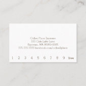 Miami Simple Loyalty Coffee Punch Card in nood (Achterkant)