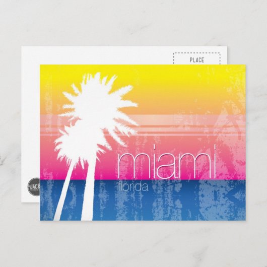 Miami Sky Briefkaart (Voorkant / Achterkant)