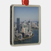 Miami Skyline 3 Metalen Ornament (Rechts)