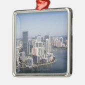 Miami Skyline 3 Metalen Ornament (Links)