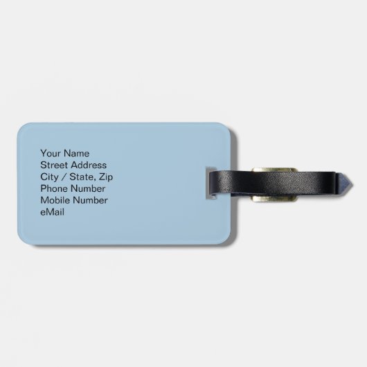 Miami Skyline Bagagelabel (Achterkant horizontaal)