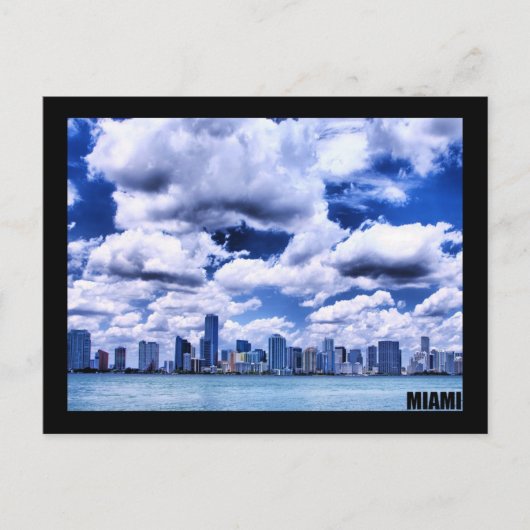 Miami skyline - Briefkaart (Voorkant)