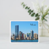 Miami skyline - Briefkaart (Staand voorkant)
