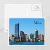 Miami skyline - Briefkaart (Voorkant / Achterkant)