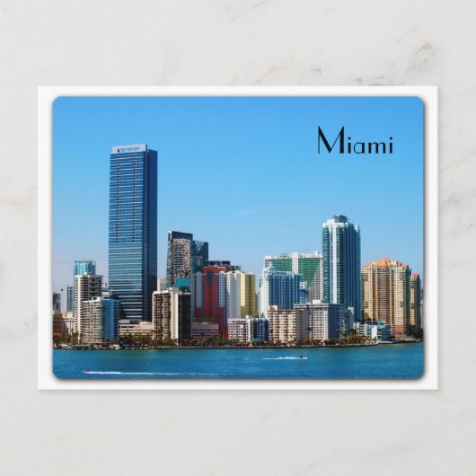 Miami skyline - Briefkaart (Voorkant)