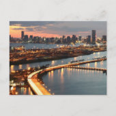 Miami Skyline Briefkaart (Voorkant)