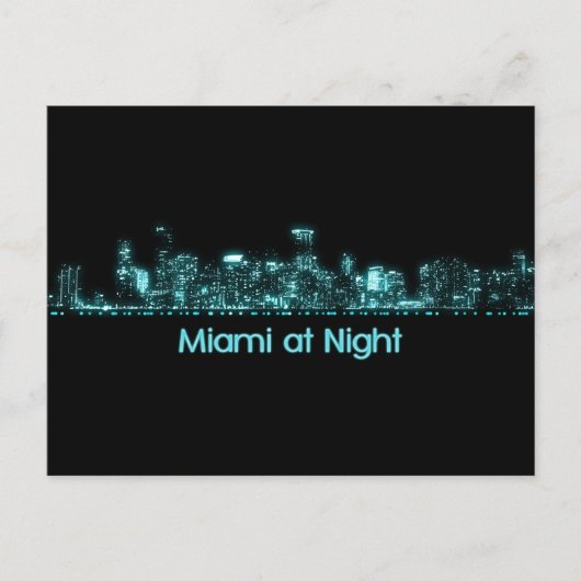 Miami Skyline Briefkaart (Voorkant)