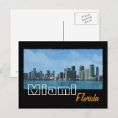 Miami Skyline Briefkaart (Voorkant / Achterkant)