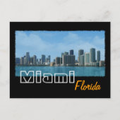 Miami Skyline Briefkaart (Voorkant)