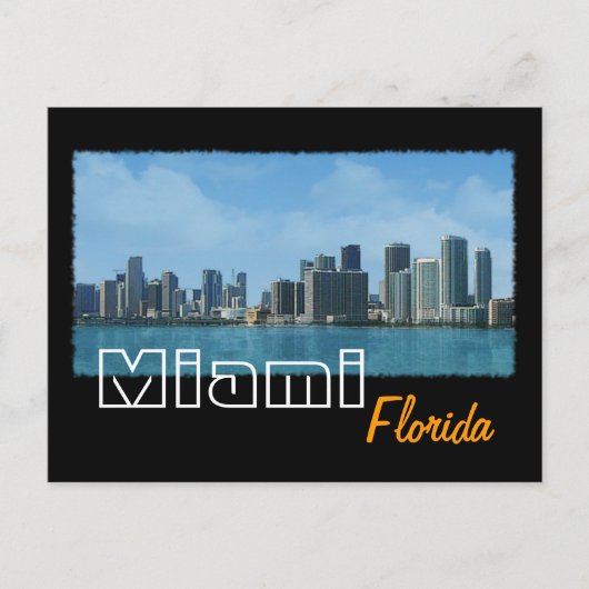 Miami Skyline Briefkaart (Voorkant)