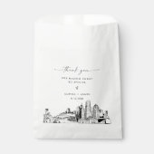 Miami Skyline bruiloft dank u favoriete tassen Bedankzakje (Voorkant)