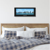 Miami Skyline Canvas Afdruk (Insitu (Slaapkamer))